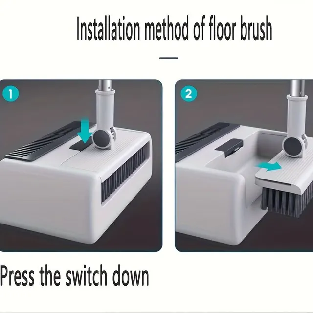 3/4 ks v súprave, súprave štetcov na Broom (brush), kombinéza s dlhou rukoväťou, kefka na podlahe a stlačenie vody, čepele s Comb, domáce nástroje na čistenie podlahy, potreby čistenia, nástroj na čistenie