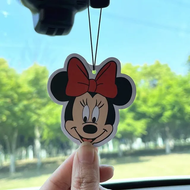 Modern car air freshener with Mickey Mouse Morton motif