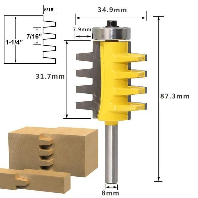 Milling bit for finger joints