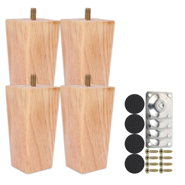 Spare wooden furniture legs - 6 / 10 cm