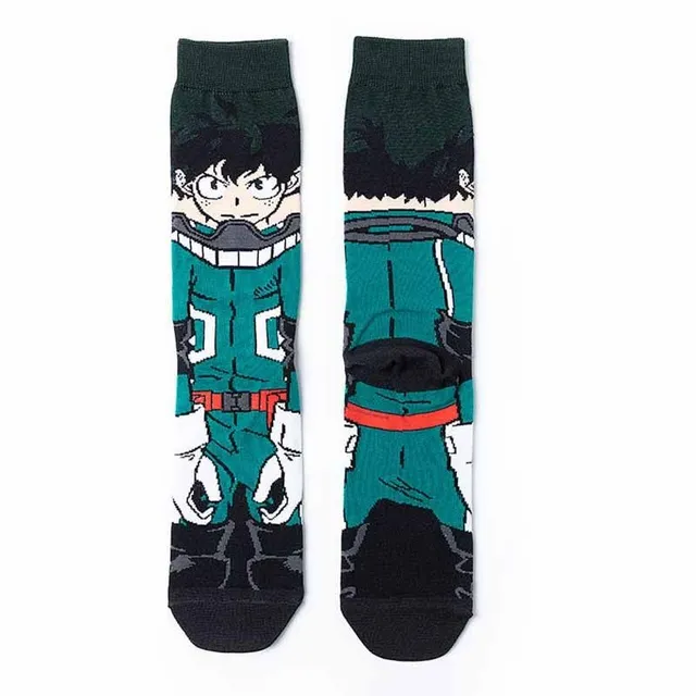 Unisex long socks with action heroes