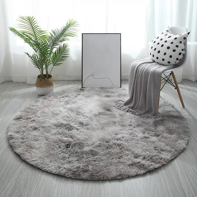 Fluffy Round Carpet Rzadko