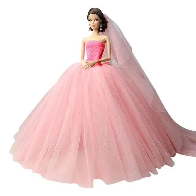 Rochie de bal pentru papusa Barbie