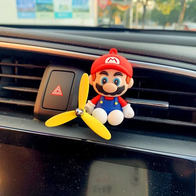 Stylish car air freshener in the motifs of popular Super Mario characters