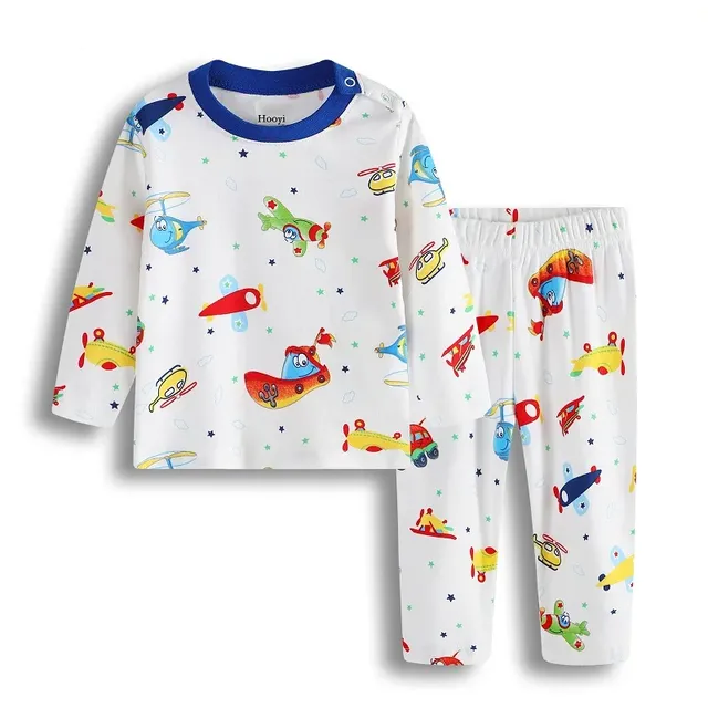 Children's pajamas for boys and girls with long sleeves (3-24 months)