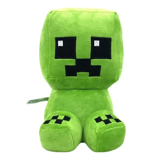 Jucării din pluș reprezentând personaje din jocul popular Minecraft