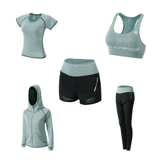 Set fitness fashion pentru femei - set 5 piese