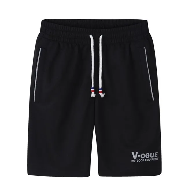 Men's leisurely comfortable single-color cotton shorts