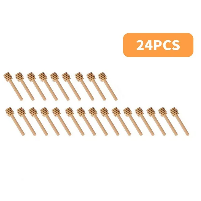 100pcs Best Selling Mini Wooden Honey Wooden Honey Spoon Mixing Stick for Honey Jars Long Handle Mixing Stick Dipper Dessert Tools