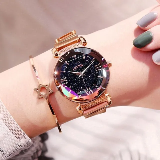 Elegant women's magnetic watch