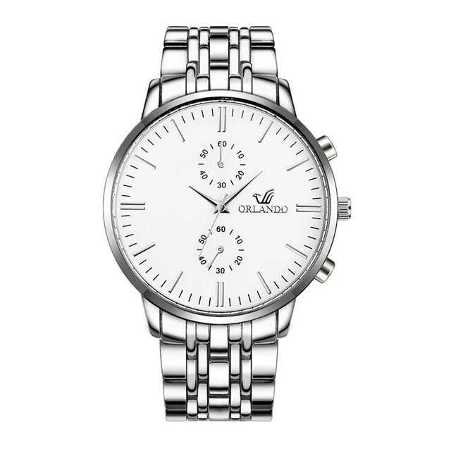 Stylish men's stainless steel watch