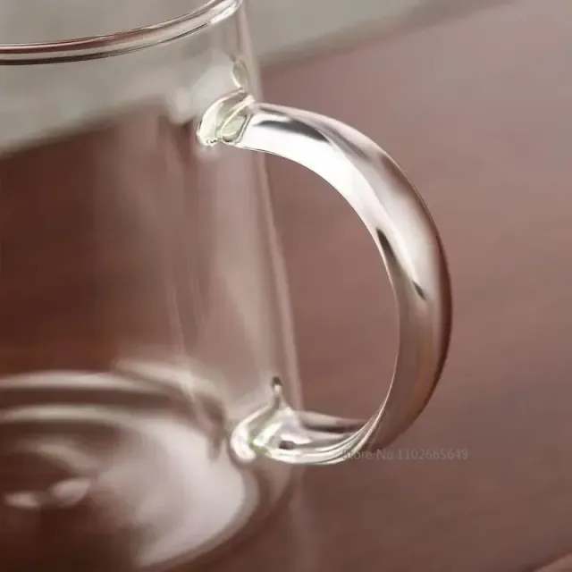 Cana de ceai din sticlă rezistentă la căldură - Ideală pentru a savura ceaiul proaspăt preparat acasă