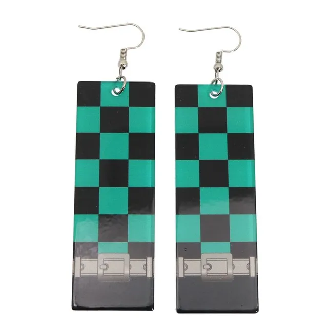 Trendy acrylic earrings - Hanafuda