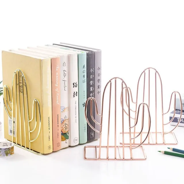 Table stand for books in the shape of a cactus