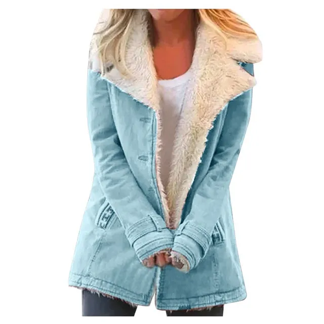 Women's stylish jacket with Valera fur