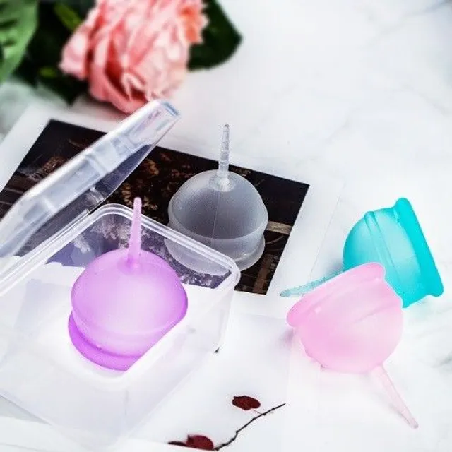 Colorful menstrual cup with box J3312