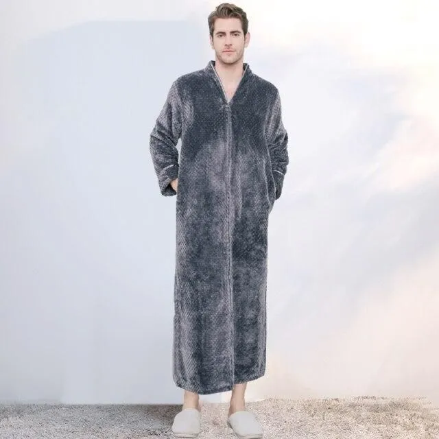 Women's extra long warm robe