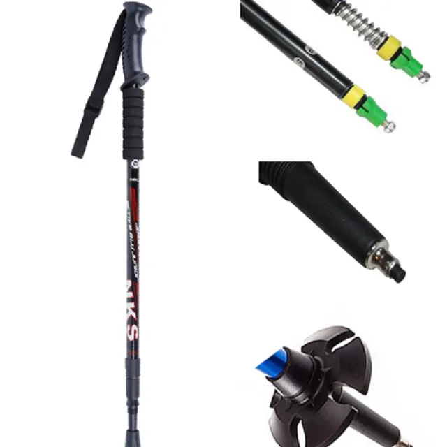 Bățuri de trekking telescopice - 8 culori - set de 2 bucăți