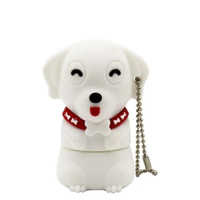 Mini USB flash drive dog grey 8GB Georgianna