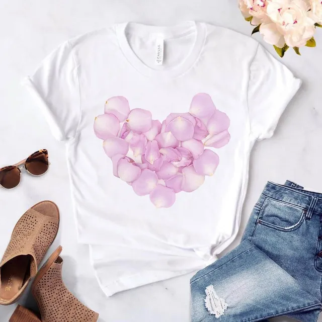 Women's summer t-shirt Heart