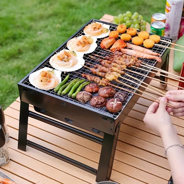 Foldable Preferable Barbecue Barbecue: Ideal for Kemp, Picnics and More Outdoor Entertainment