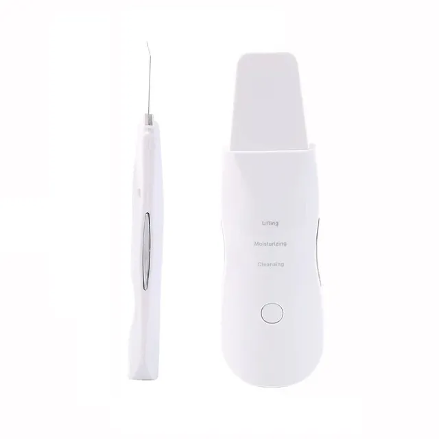 Ultrasonic skin cleansing spatulas