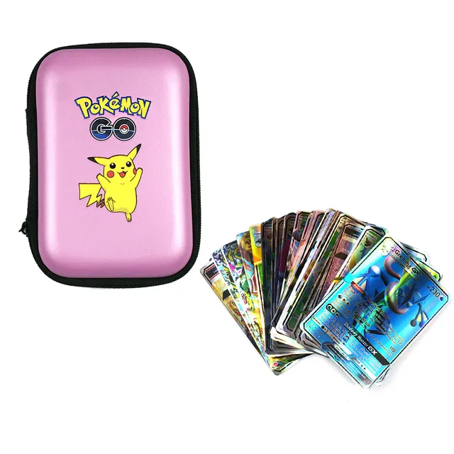 Puzdro na karty hry Pokémon - Poké GO + 30 náhodných kariet