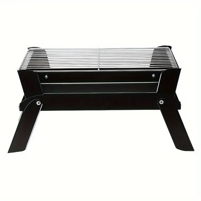Folding grill for charcoal and wood, 1 pcs, portable grill for garden and camping
