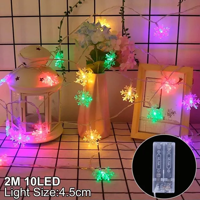 Vianočné LED svetielka Snowflake