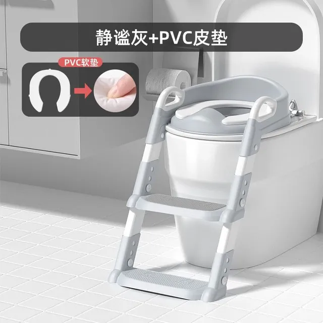Scaun pliabil pentru toaletă cu spătar și scăun pentru antrenamentul la olit pentru copii, scaun sigur pentru toaletă pentru copii mici