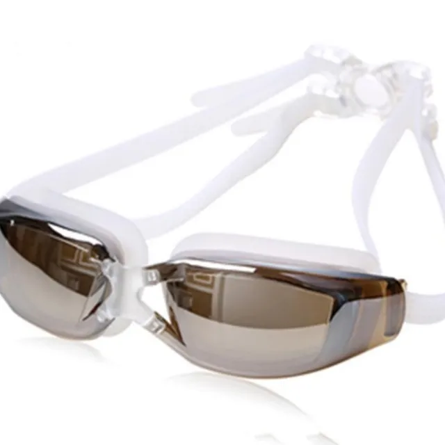 Profesjonalne okulary pływackie biela