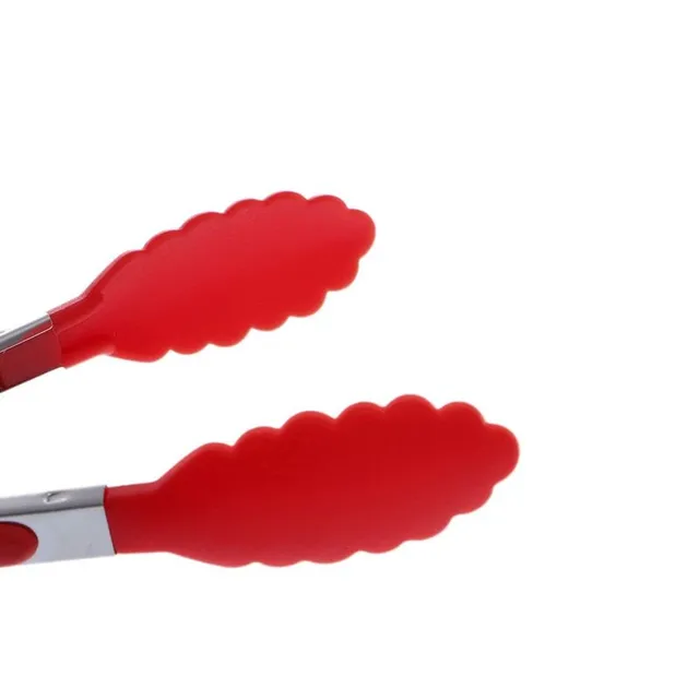 Kitchen silicone grill tongs