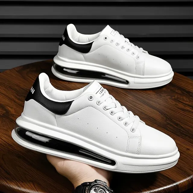 Trends of men's sneakers with suspension and lace for skateboard