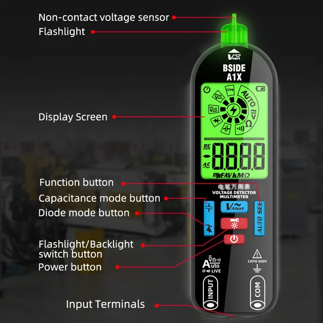 Full automatic Smart Multimeter Anti-Fire