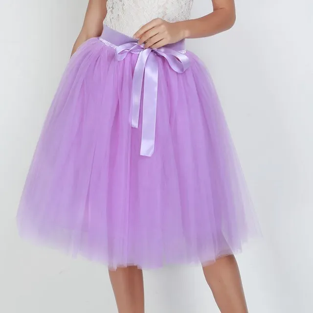 Women's Tulle Tutu Skirt with Bow