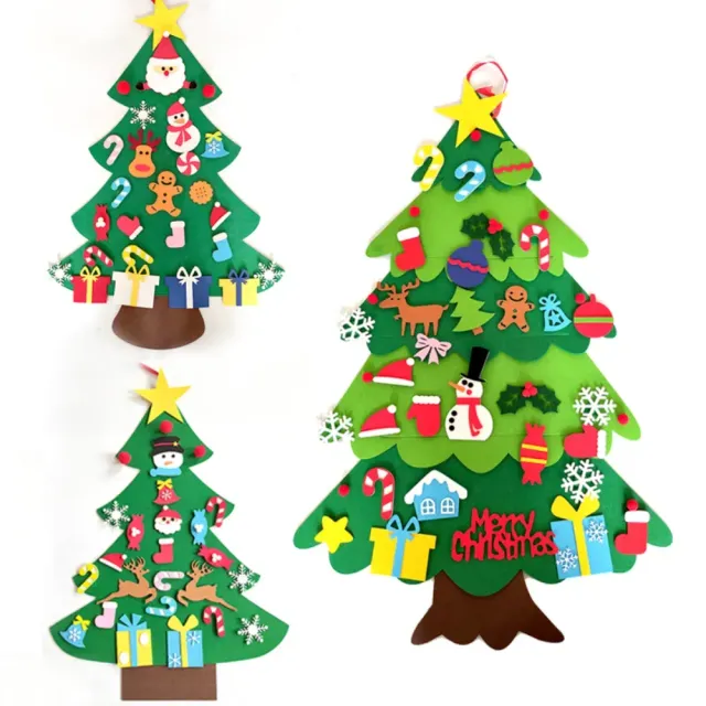 Gyermek DIY Filtch karácsonyfa dekorációval