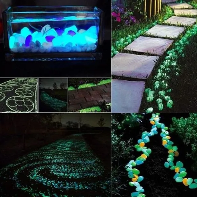 Light pebbles for the garden