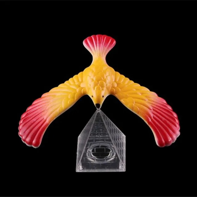 Magical balance toy in the shape of an eagle holding on its beak - random color Lubosh
