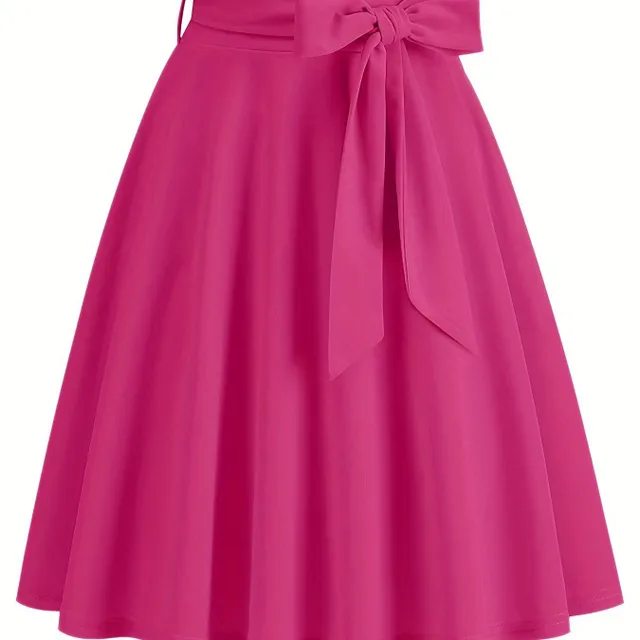 A-cut skirt with bow in front