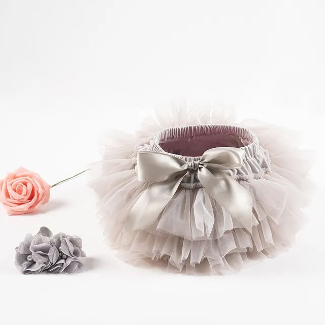 Stylish girls tulle skirt with satin bow in set with headband - more colour options Losif