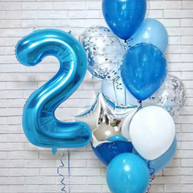 Set de baloane pentru ziua de naștere, 12 buc