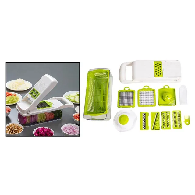 Multifunctional kitchen slicer with interchangeable blades