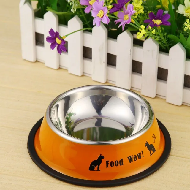 Stainless steel bowl for dogs and cats