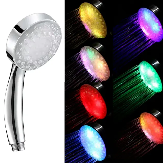 LED shower head changing color