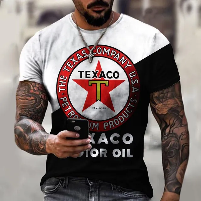 Men's short sleeve T-shirt with print - Racing