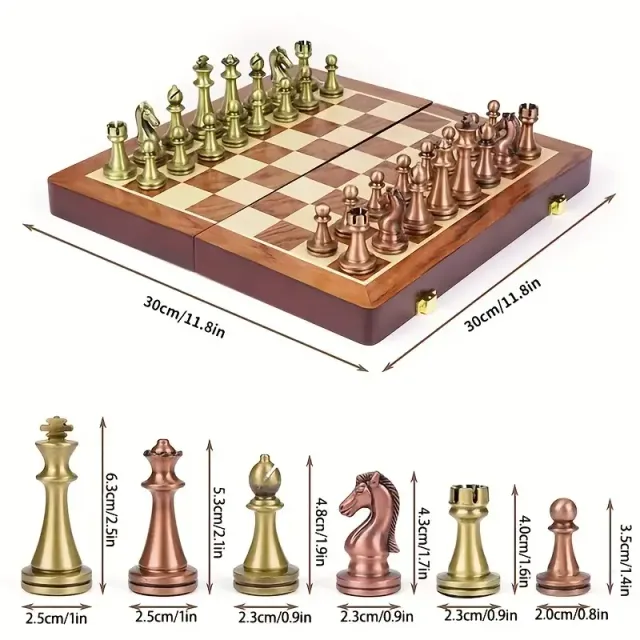 Premium international chess set - folding box from