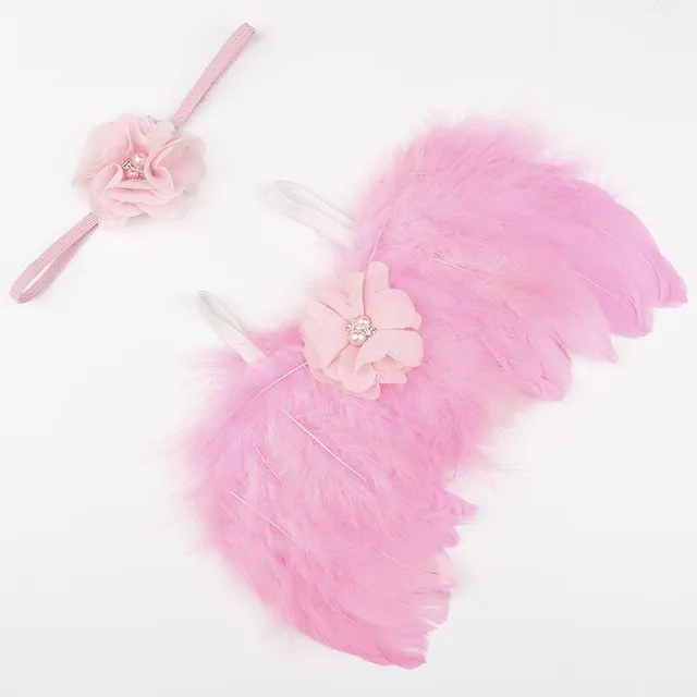 Children's angel wings with a headband