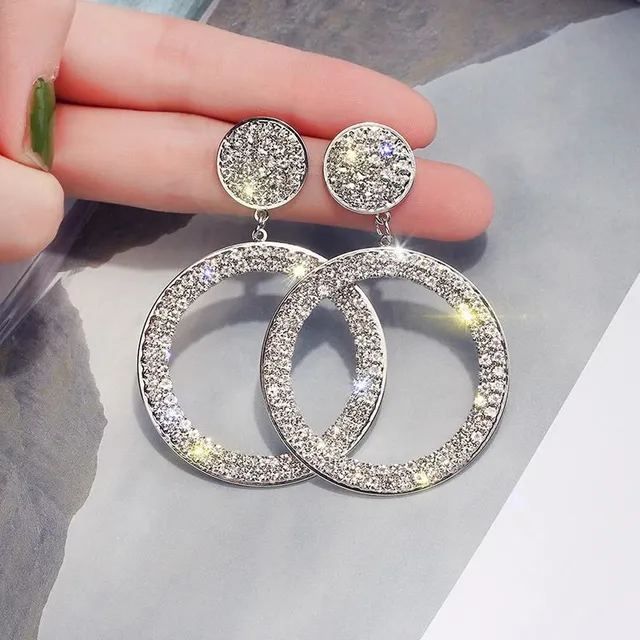 Women's hanging earrings rings R108