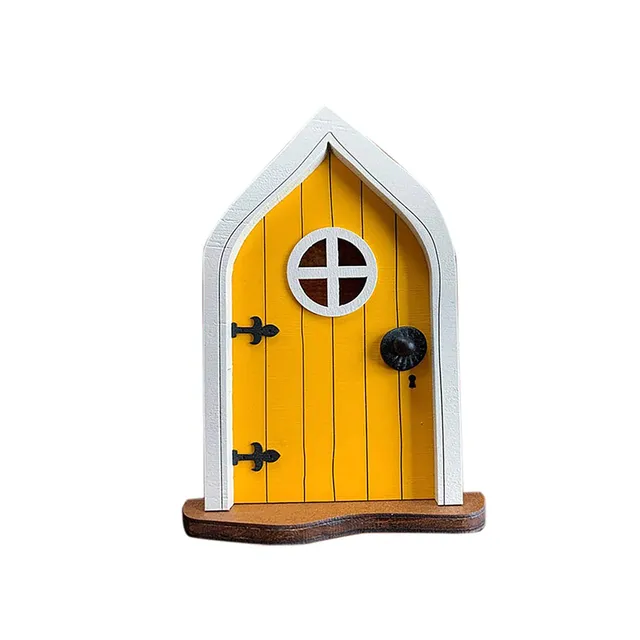 Miniature door for elves garden decoration