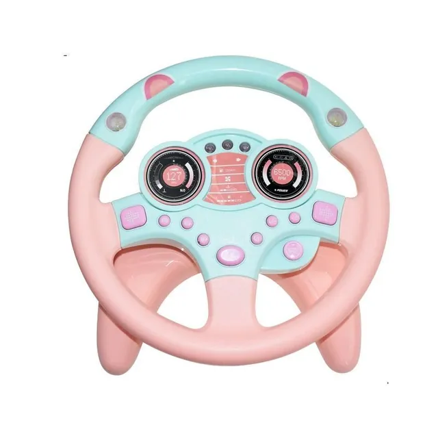 Children's interactive music steering wheel